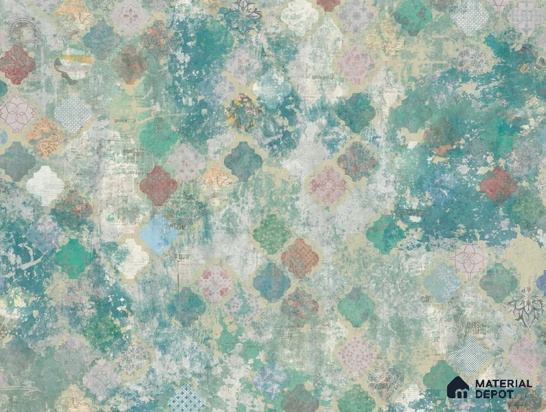 Green Digital Look HD 7035 8 ft x 4 ft Texture Finish Decorative Laminate - 1.25 mm | Suitable for TV Unit, Wardrobe, Kitchen Cabinets