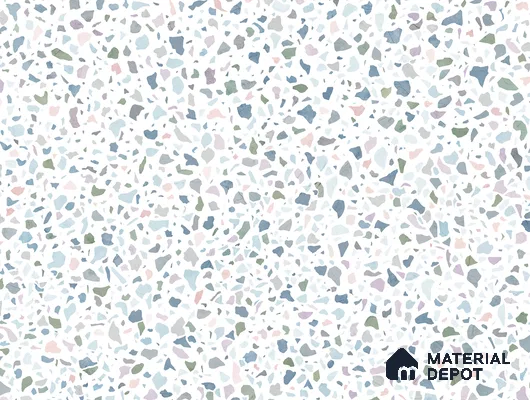 Beige Terrazzo Look HD 7037 8 ft x 4 ft Texture Finish Decorative Laminate - 1.25 mm | Suitable for TV Unit, Wardrobe, Kitchen Cabinets