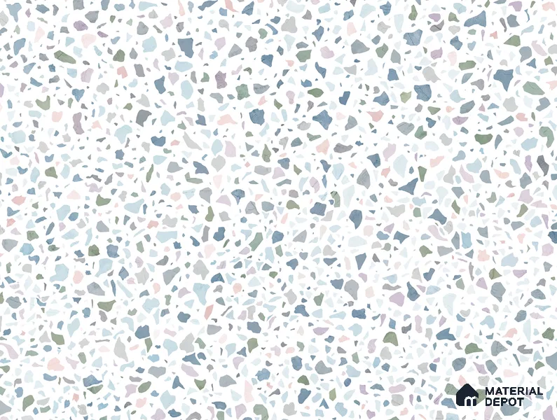 Beige Terrazzo Look HD 7037 8 ft x 4 ft Texture Finish Decorative Laminate - 1.25 mm | Suitable for TV Unit, Wardrobe, Kitchen Cabinets