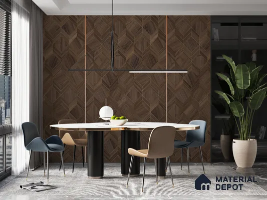 Wooden Look HD 7041 8 ft x 4 ft Texture Finish Decorative Laminate - 1.25 mm | Suitable for TV Unit, Wardrobe, Kitchen Cabinets