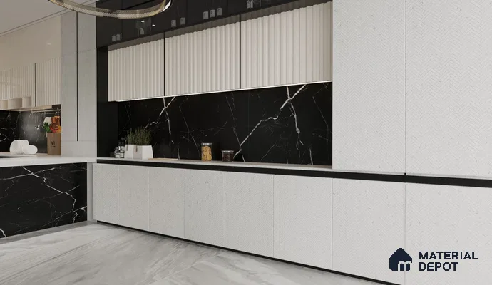 Patterned Look HD 7042 8 ft x 4 ft Texture Finish Decorative Laminate - 1.25 mm | Suitable for Bedroom, TV Unit, Wardrobe