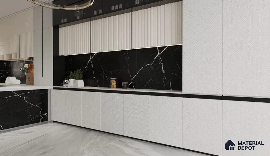 Patterned Look HD 7042 8 ft x 4 ft Texture Finish Decorative Laminate - 1.25 mm | Suitable for Bedroom, TV Unit, Wardrobe