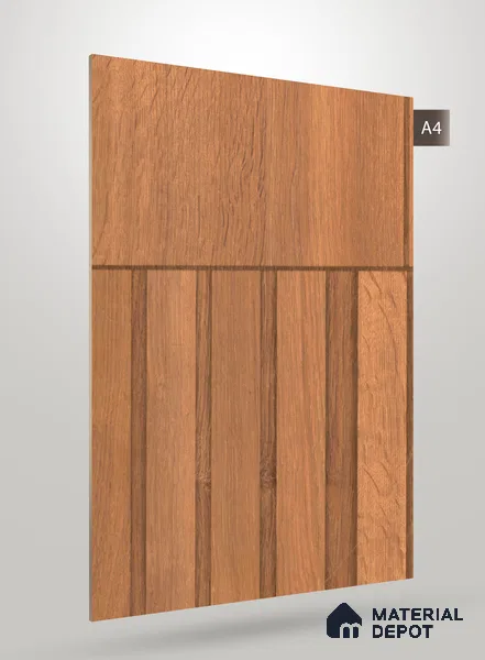 Wooden Look HD 7054 8 ft x 4 ft Texture Finish Decorative Laminate - 1.25 mm | Suitable for TV Unit, Wardrobe, Kitchen Cabinets