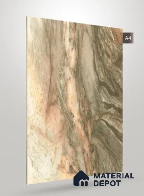 Brown Marble Look HD 7058 8 ft x 4 ft Texture Finish Decorative Laminate - 1.25 mm | Suitable for TV Unit, Wardrobe, Kitchen Cabinets