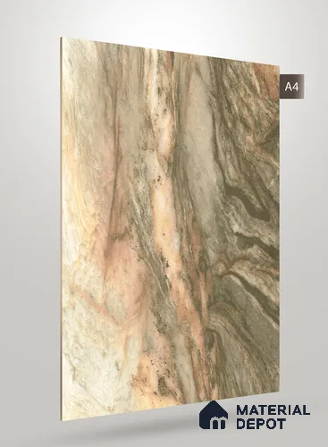 Brown Marble Look HD 7058 8 ft x 4 ft Texture Finish Decorative Laminate - 1.25 mm | Suitable for TV Unit, Wardrobe, Kitchen Cabinets