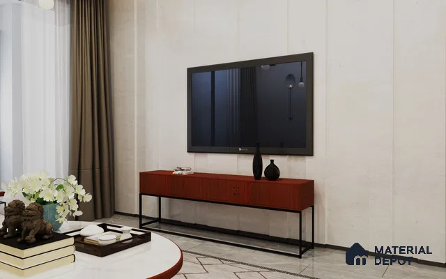 Wooden Look HRD 903 Horizontal Rain Drops 8 ft x 4 ft Texture Finish Decorative Laminate - 1 mm | Suitable for TV Unit, Wardrobe, Kitchen Cabinets