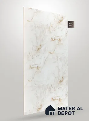 Beige Marble Look IG 1777 8 ft x 4 ft Texture Finish Decorative Laminate - 1.25 mm | Suitable for TV Unit, Wardrobe, Kitchen Cabinets