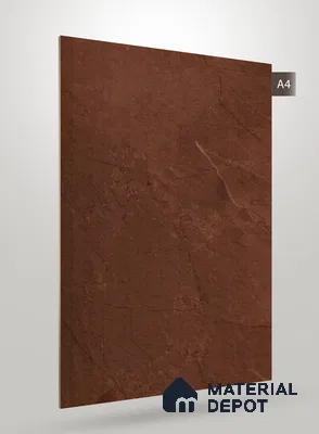 Brown Marble Look IG 1789 8 ft x 4 ft Texture Finish Decorative Laminate - 1.25 mm | Suitable for TV Unit, Wardrobe, Kitchen Cabinets