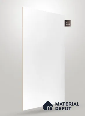Fluted White Fluted Solid Color JB 651 8 ft x 4 ft Matte Finish Decorative Laminate - 1 mm | Suitable for TV Unit,Wardrobe, Kitchen Cabinets