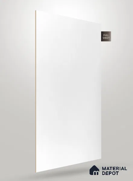 Fluted White Fluted Solid Color JB 651 8 ft x 4 ft Matte Finish Decorative Laminate - 1 mm | Suitable for TV Unit,Wardrobe, Kitchen Cabinets
