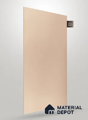Light Beige Fluted Solid Color JB 652 8 ft x 4 ft Matte Finish Decorative Laminate - 1 mm | Suitable for TV Unit,Wardrobe, Kitchen Cabinets
