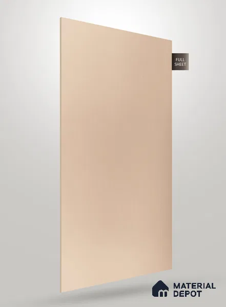 Light Beige Fluted Solid Color JB 652 8 ft x 4 ft Matte Finish Decorative Laminate - 1 mm | Suitable for TV Unit,Wardrobe, Kitchen Cabinets