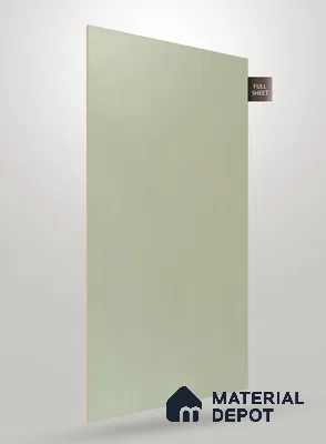 Pale Sage Green Fluted Solid Color JB 654 8 ft x 4 ft Matte Finish Decorative Laminate - 1 mm | Suitable for TV Unit,Wardrobe, Kitchen Cabinets