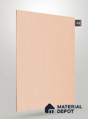 Blush Pink Fluted Solid Color JB 655 8 ft x 4 ft Matte Finish Decorative Laminate - 1 mm | Suitable for TV Unit,Wardrobe, Kitchen Cabinets