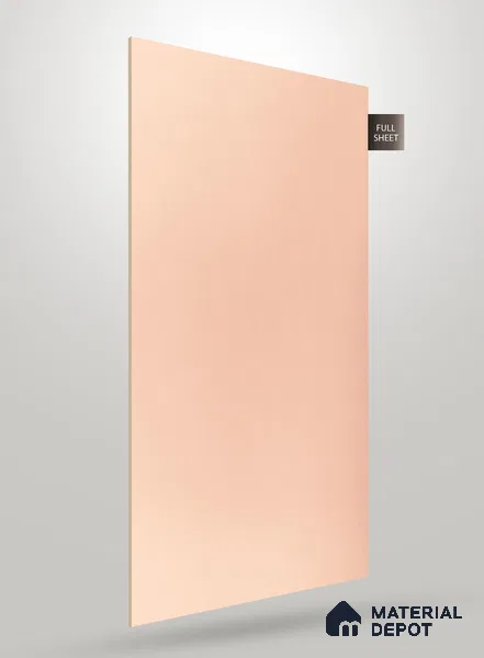 Blush Pink Fluted Solid Color JB 655 8 ft x 4 ft Matte Finish Decorative Laminate - 1 mm | Suitable for TV Unit,Wardrobe, Kitchen Cabinets