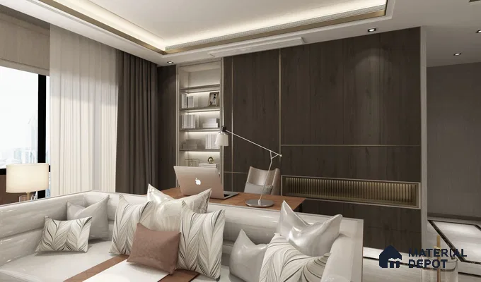Wooden Look LG 1664 Lime Grove 8 ft x 4 ft Texture Finish Decorative Laminate - 1.25 mm | Suitable for TV Unit, Wardrobe, Kitchen Cabinets