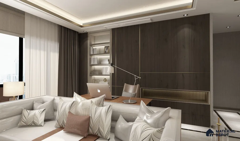 Wooden Look LG 1664 Lime Grove 8 ft x 4 ft Texture Finish Decorative Laminate - 1.25 mm | Suitable for TV Unit, Wardrobe, Kitchen Cabinets