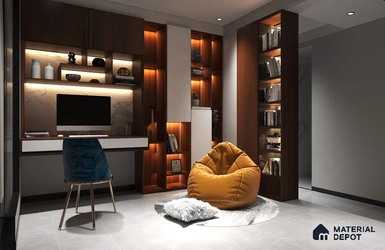 Wooden Look MM 1707 Monsoon Mood 8 ft x 4 ft Texture Finish Decorative Laminate - 1.25 mm | Suitable for TV Unit, Wardrobe, Kitchen Cabinets