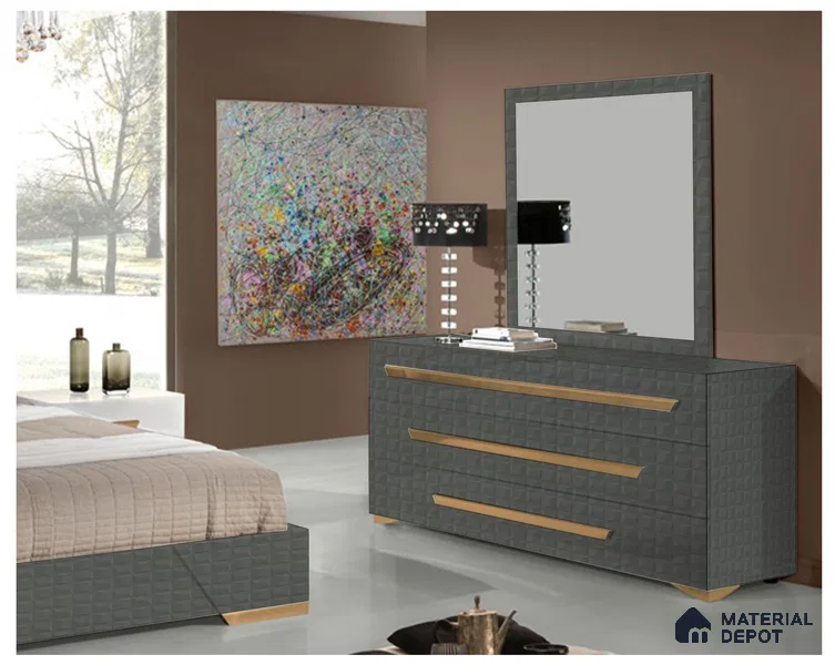 Patterned Look MQ 1104 Marquise 8 ft x 4 ft Texture Finish Decorative Laminate - 1.25 mm | Suitable for Bedroom, TV Unit, Wardrobe
