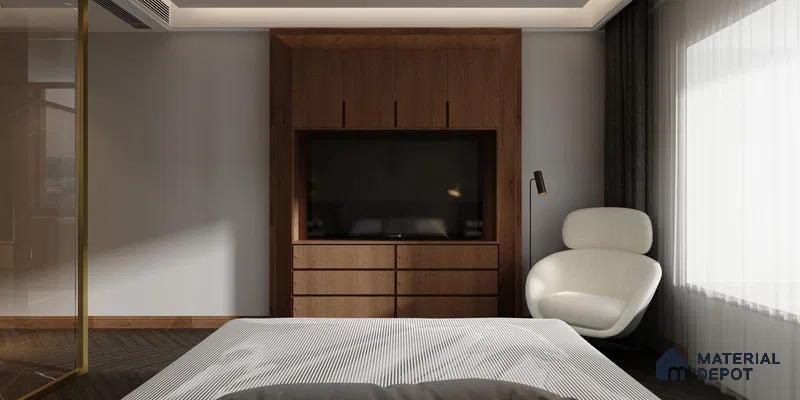 Wooden Look MW 256 Mayan Wooden 8 ft x 4 ft Texture Finish Decorative Laminate - 1 mm | Suitable for TV Unit, Wardrobe, Kitchen Cabinets