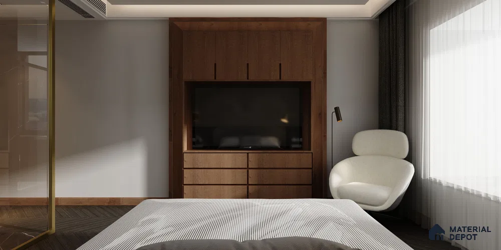 Wooden Look MW 256 Mayan Wooden 8 ft x 4 ft Texture Finish Decorative Laminate - 1 mm | Suitable for TV Unit, Wardrobe, Kitchen Cabinets