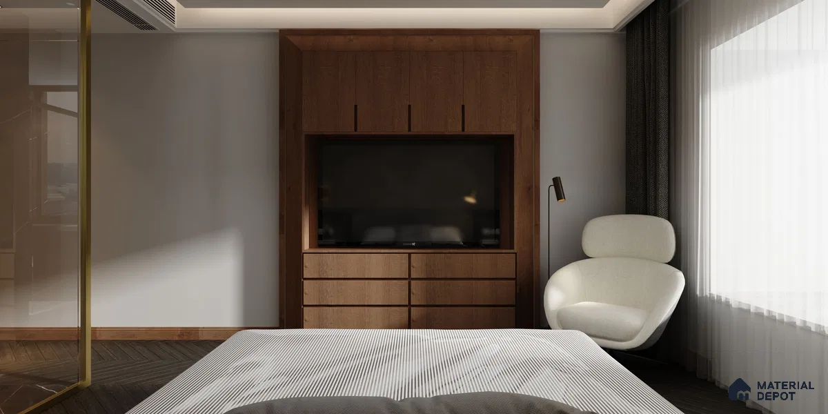 Wooden Look MW 256 Mayan Wooden 8 ft x 4 ft Texture Finish Decorative Laminate - 1 mm | Suitable for TV Unit, Wardrobe, Kitchen Cabinets