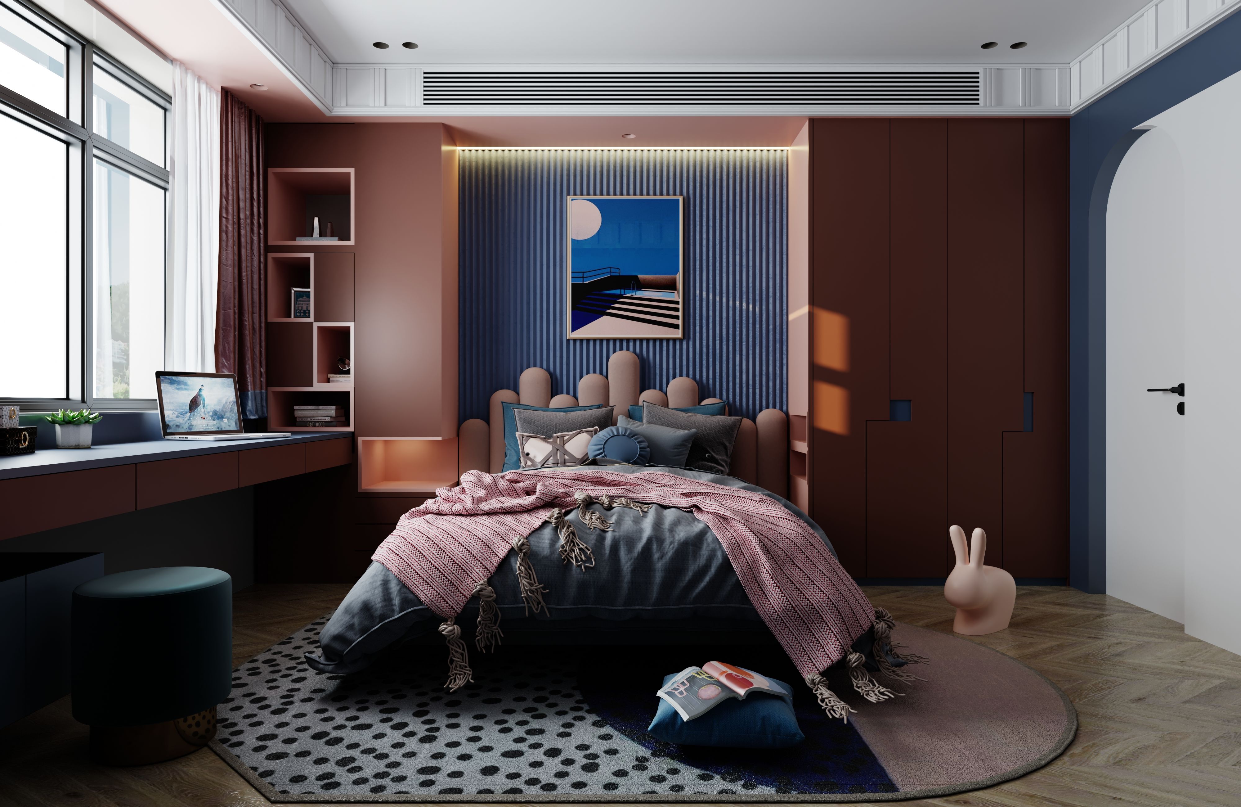Brown Textured Solid Look NM 8010 No Marks 8 ft x 4 ft Texture Finish Decorative Laminate - 1.25 mm | Suitable for TV Unit, Wardrobe, Kitchen Cabinets