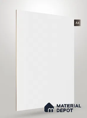 White Textured Solid Look NM BL 8 ft x 4 ft Texture Finish Decorative Laminate - 1.25 mm | Suitable for TV Unit, Wardrobe, Kitchen Cabinets