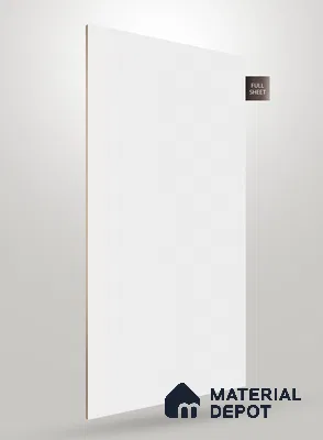 White Textured Solid Look NM BL 8 ft x 4 ft Texture Finish Decorative Laminate - 1.25 mm | Suitable for TV Unit, Wardrobe, Kitchen Cabinets