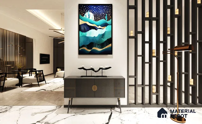 Brown Leather Look NM-BL 8002 No Marks Buckskin Leather 8 ft x 4 ft Texture Finish Decorative Laminate - 1.25 mm | Suitable for TV Unit, Wardrobe, Kitchen Cabinets