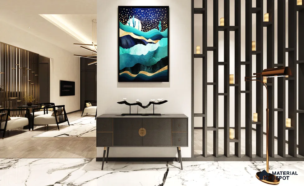 Brown Leather Look NM-BL 8002 No Marks Buckskin Leather 8 ft x 4 ft Texture Finish Decorative Laminate - 1.25 mm | Suitable for TV Unit, Wardrobe, Kitchen Cabinets