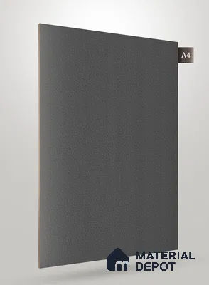 Black Leather Look NM BL 8002 8 ft x 4 ft Texture Finish Decorative Laminate - 1.25 mm | Suitable for TV Unit, Wardrobe, Kitchen Cabinets