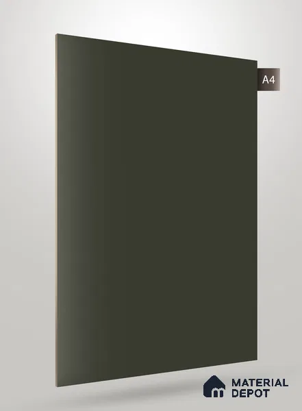 Green Textured Solid Look NM BL 8 ft x 4 ft Texture Finish Decorative Laminate - 1.25 mm | Suitable for TV Unit, Wardrobe, Kitchen Cabinets