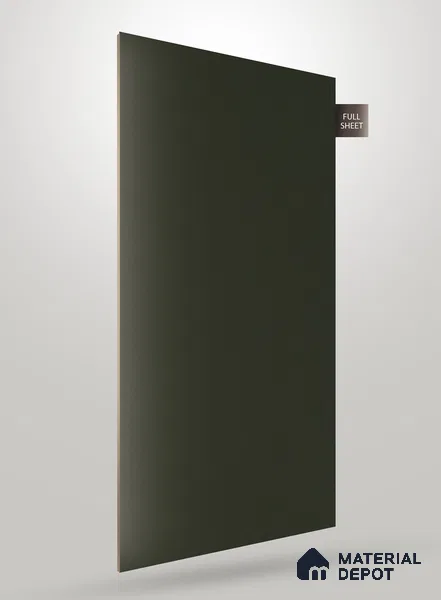 Green Textured Solid Look NM BL 8 ft x 4 ft Texture Finish Decorative Laminate - 1.25 mm | Suitable for TV Unit, Wardrobe, Kitchen Cabinets