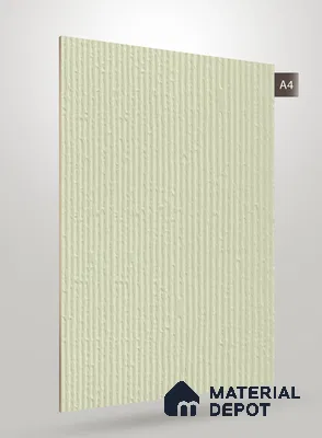 Pale Mint Green Fluted Solid Color NT 123 8 ft x 4 ft Matte Finish Decorative Laminate - 1 mm | Suitable for TV Unit,Wardrobe, Kitchen Cabinets