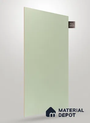 Pale Mint Green Fluted Solid Color NT 123 8 ft x 4 ft Matte Finish Decorative Laminate - 1 mm | Suitable for TV Unit,Wardrobe, Kitchen Cabinets