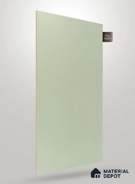 Pale Mint Green Fluted Solid Color NT 123 8 ft x 4 ft Matte Finish Decorative Laminate - 1 mm | Suitable for TV Unit,Wardrobe, Kitchen Cabinets