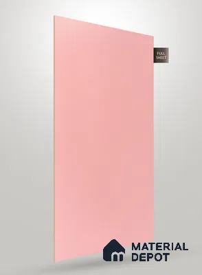 Pastel Pink Fluted Solid Color NT 128 8 ft x 4 ft Matte Finish Decorative Laminate - 1 mm | Suitable for TV Unit,Wardrobe, Kitchen Cabinets