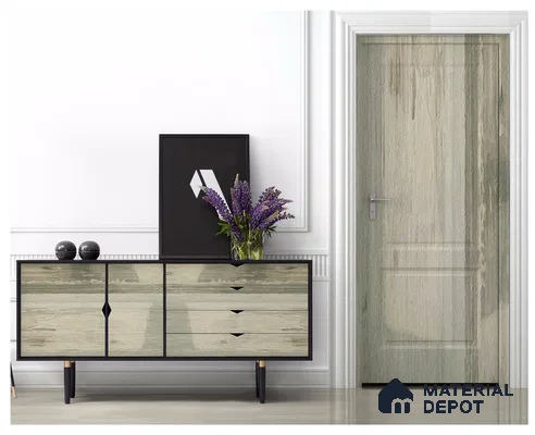 Wooden Look OP 1631 Old Paint 8 ft x 4 ft Texture Finish Decorative Laminate - 1.25 mm | Suitable for TV Unit, Wardrobe, Kitchen Cabinets