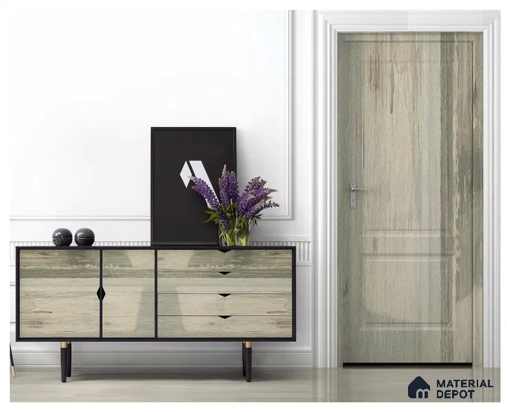 Wooden Look OP 1631 Old Paint 8 ft x 4 ft Texture Finish Decorative Laminate - 1.25 mm | Suitable for TV Unit, Wardrobe, Kitchen Cabinets