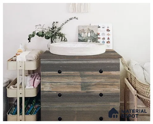 Wooden Look OP 1632 Old Paint 8 ft x 4 ft Texture Finish Decorative Laminate - 1.25 mm | Suitable for TV Unit, Wardrobe, Kitchen Cabinets