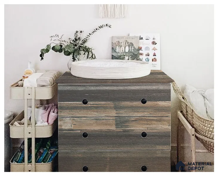 Wooden Look OP 1632 Old Paint 8 ft x 4 ft Texture Finish Decorative Laminate - 1.25 mm | Suitable for TV Unit, Wardrobe, Kitchen Cabinets