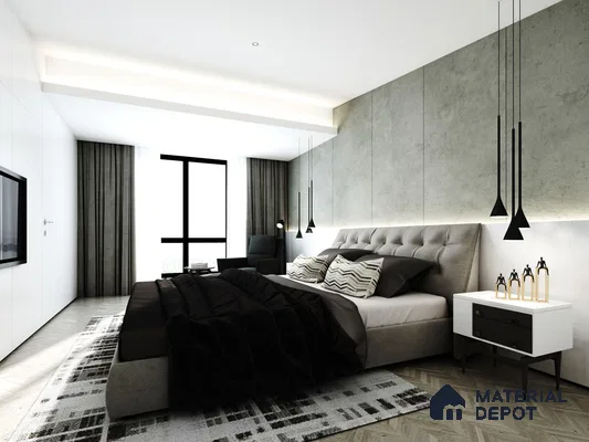 Grey Marble Look OR 1521 8 ft x 4 ft Texture Finish Decorative Laminate - 1.25 mm | Suitable for TV Unit, Wardrobe, Kitchen Cabinets
