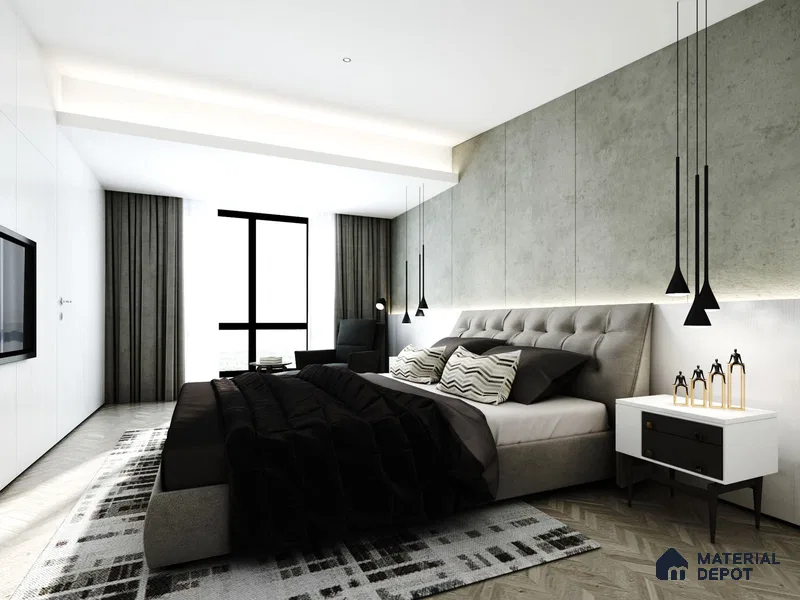 Grey Marble Look OR 1521 8 ft x 4 ft Texture Finish Decorative Laminate - 1.25 mm | Suitable for TV Unit, Wardrobe, Kitchen Cabinets