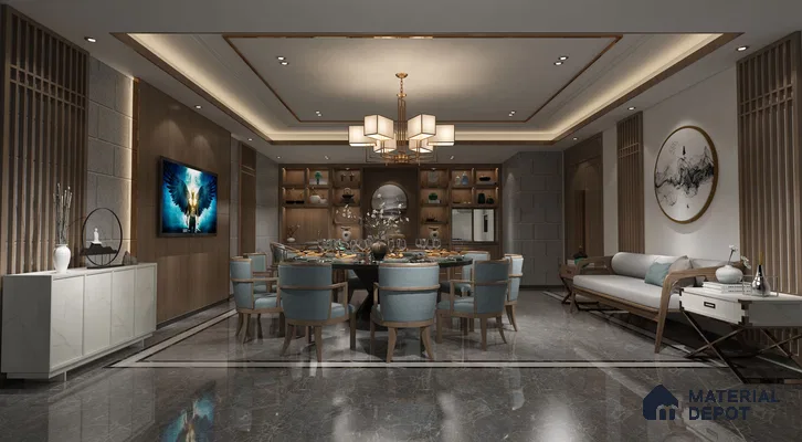 White Marble Look OR 1613 8 ft x 4 ft Texture Finish Decorative Laminate - 1.25 mm | Suitable for TV Unit, Wardrobe, Kitchen Cabinets