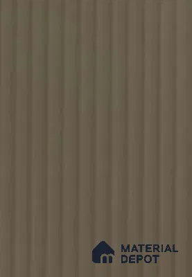 Taupe Brown Fluted Solid Color PR Crystal Z+ 1166 8 ft x 4 ft High Gloss Finish Decorative Laminate - 1.25 mm | Suitable for TV Unit,Wardrobe, Kitchen Cabinets