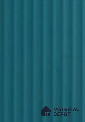 Teal Blue Fluted Solid Color PR Crystal Z+ 1186 8 ft x 4 ft High Gloss Finish Decorative Laminate - 1.25 mm | Suitable for TV Unit,Wardrobe, Kitchen Cabinets