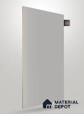 Grey Solid Colors Look PU 053D 8 ft x 4 ft PU Finish Decorative Laminate - 1 mm | Suitable for Living Room, Kitchen, Office