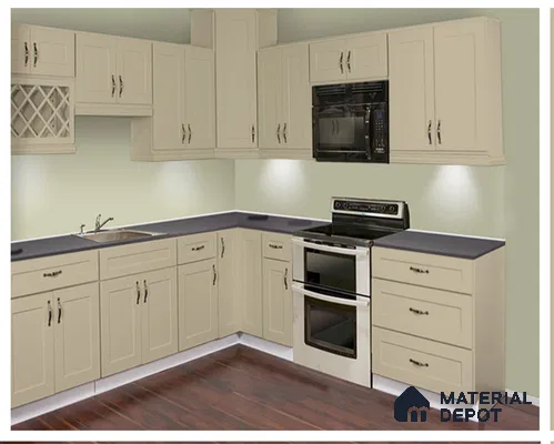 Beige Solid Colors Look PU 129 8 ft x 4 ft Super Matte Finish Decorative Laminate - 1 mm | Suitable for Living Room, Kitchen, Office