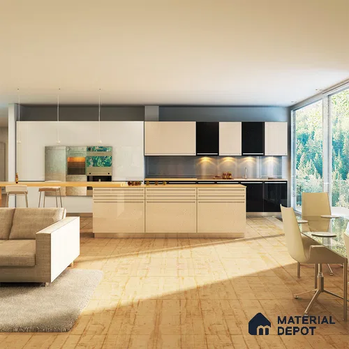 Stone Look PU 1331 8 ft x 4 ft PU Finish Decorative Laminate - 1.25 mm | Suitable for TV Unit, Wardrobe, Kitchen Cabinets